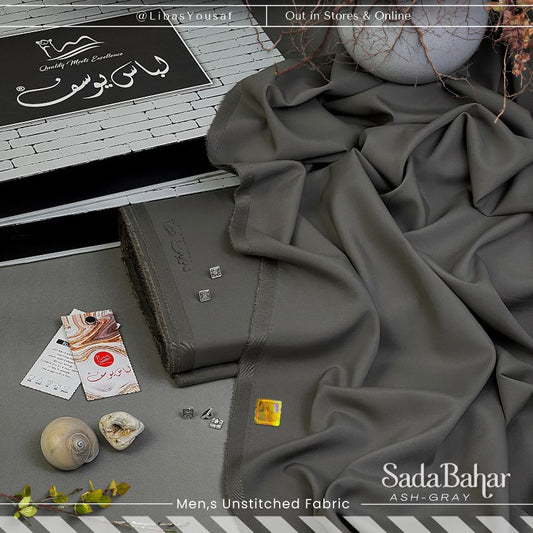 SADA BAHAR | Crafted by Libas e Yousaf | Wash & Wear | Four Season | Ash Grey