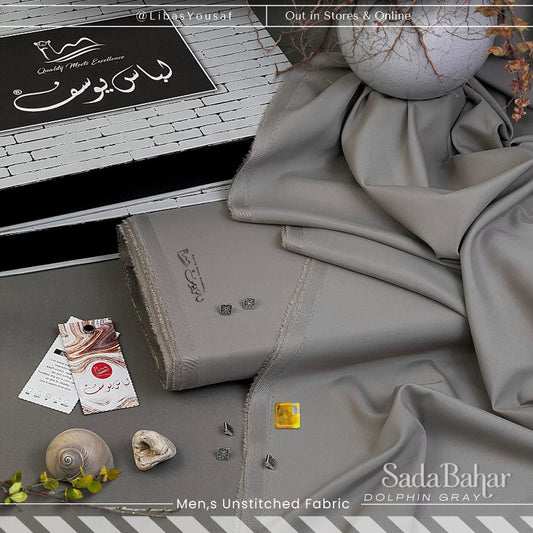 SADA BAHAR | Crafted by Libas e Yousaf | Wash & Wear | Four Season | Dolphine Grey