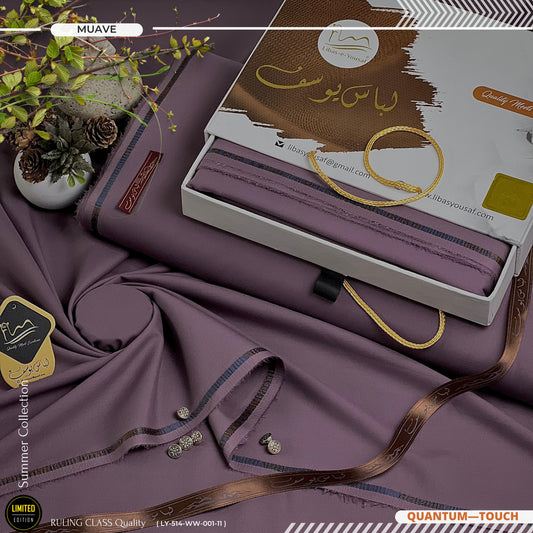 Quantum Touch Wash & Wear ( Unstitched ) ( MUAVE )