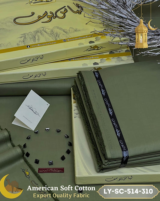 American Soft Cotton ( Unstitched ) ( ARMY )