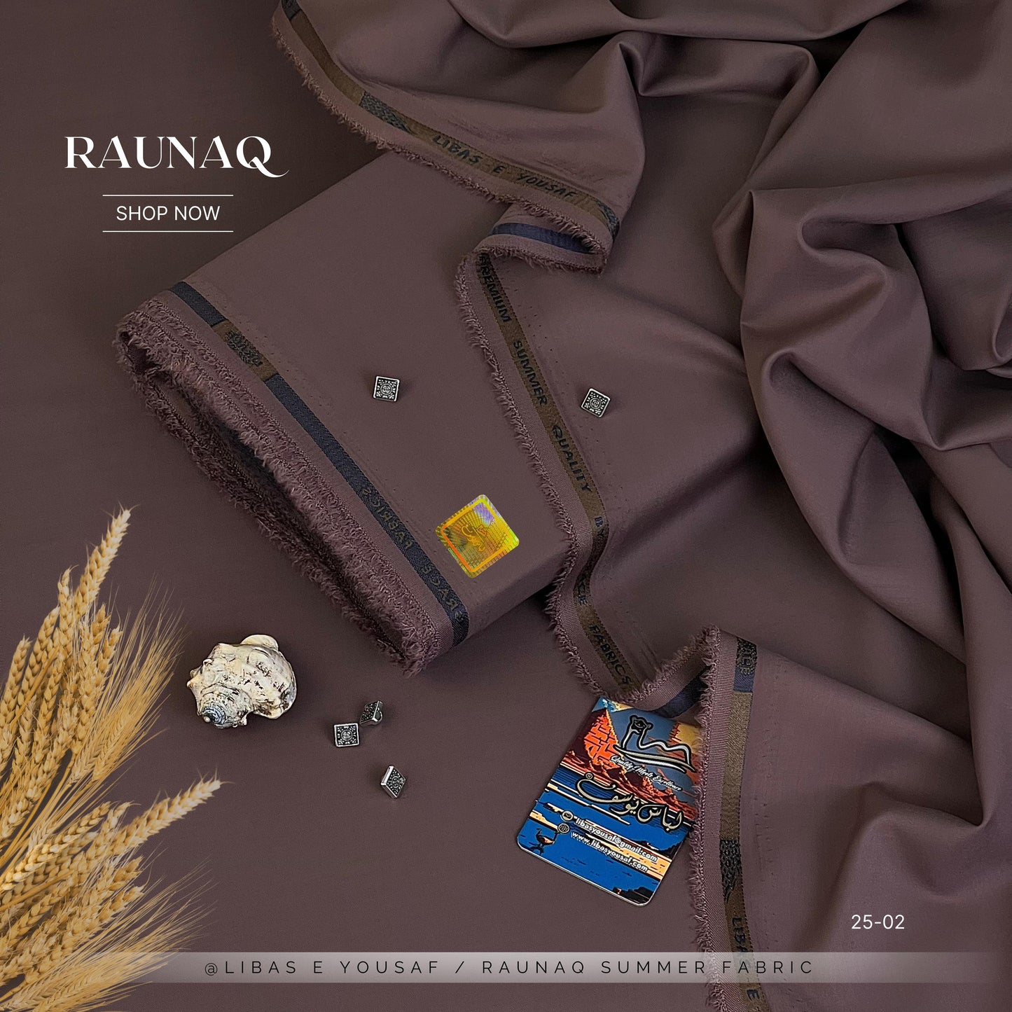 RAUNAQ Wash & Wear ( Unstitched ) ( Shade-02 ) ( Summer )