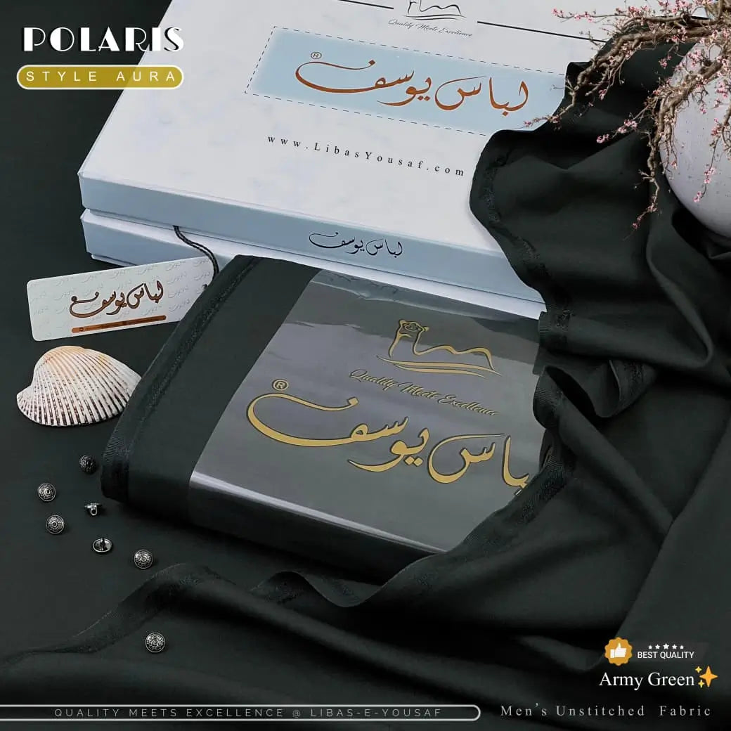 Polaris Style Aura by Libas e Yousaf | Winter Wash & Wear | Army Green