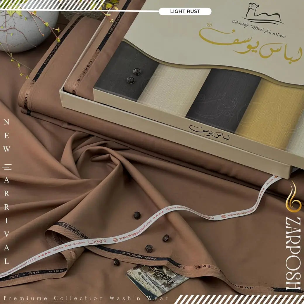 ZARPOSH | Crafted by Libas e Yousaf | Wash & Wear | Winter Season | Light Rust