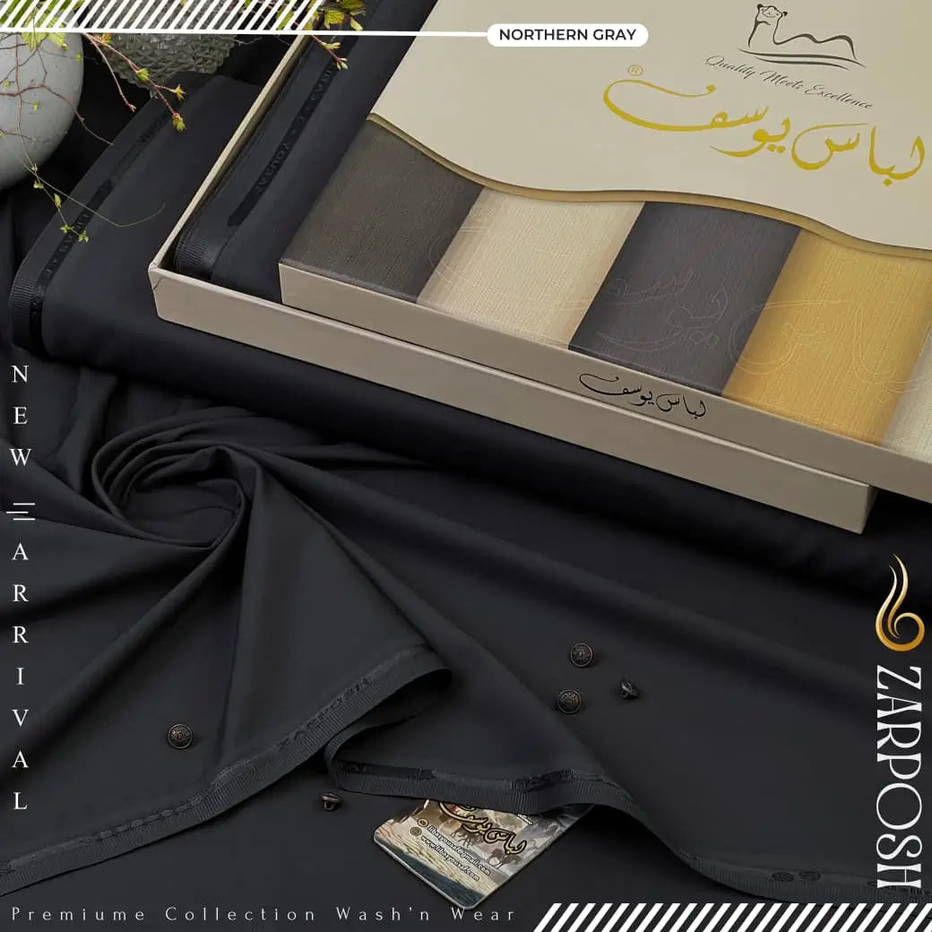 ZARPOSH | Crafted by Libas e Yousaf | Wash & Wear | Winter Season | Northern Gray