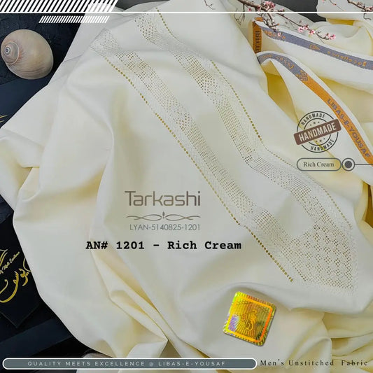 Butter Blend TarKashi | Crafted by Libas e Yousaf | Shade 1201 – Rich Cream