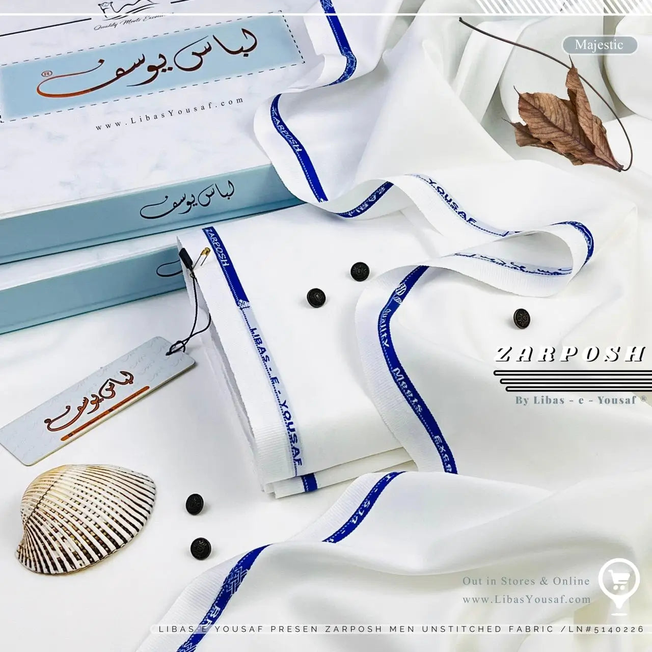 ZARPOSH | Crafted by Libas e Yousaf | Wash & Wear | Winter Season | Majestic