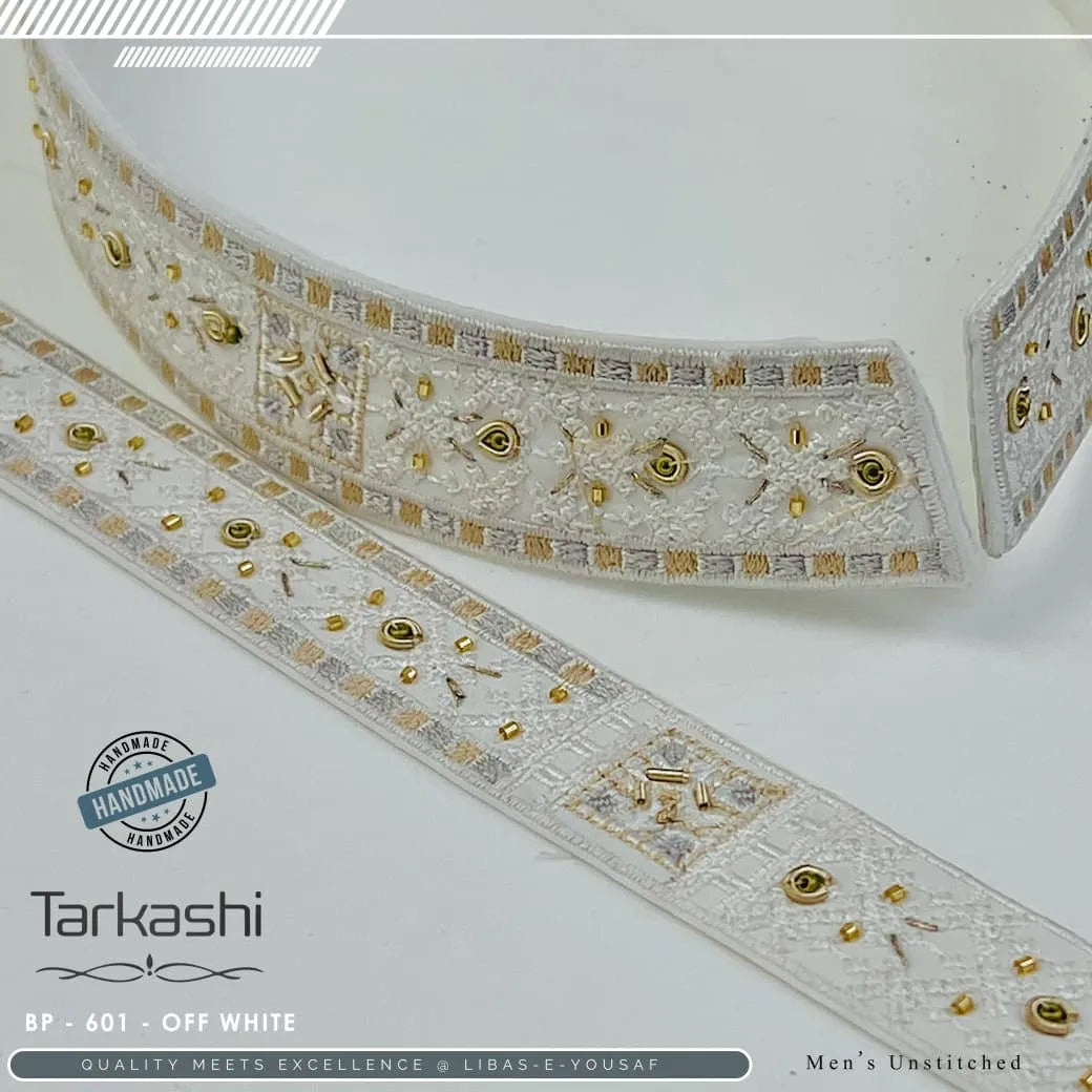 Butter Blend TarKashi | Crafted by Libas e Yousaf | BP 601 OFF WHITE