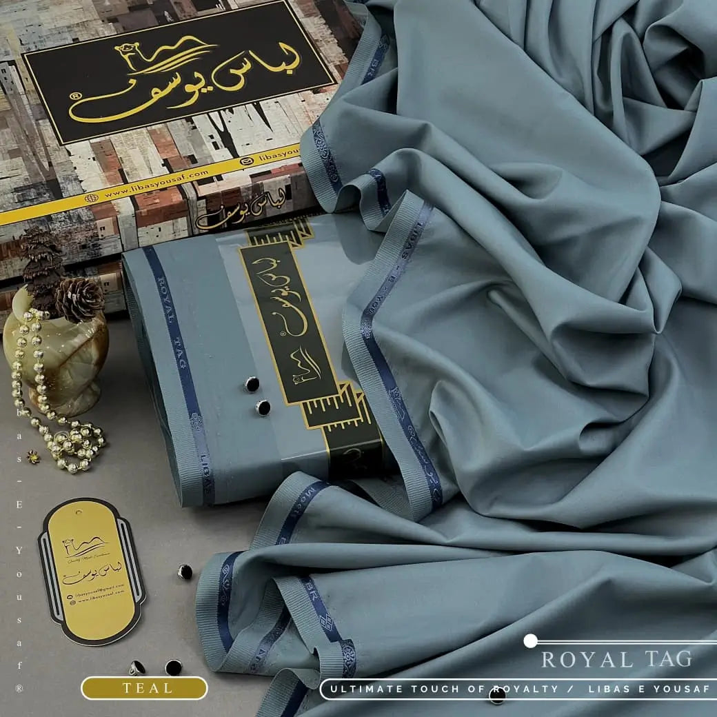 Royal Tag | Crafted by Libas e Yousaf | Wash & Wear | Summer | Teal