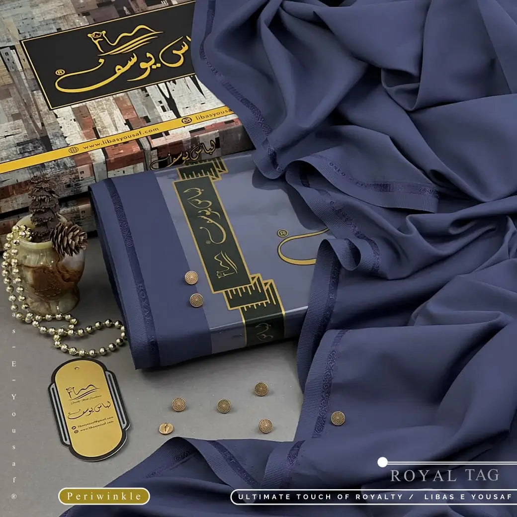 Royal Tag | Crafted by Libas e Yousaf | Wash & Wear | Summer | Periwinkle