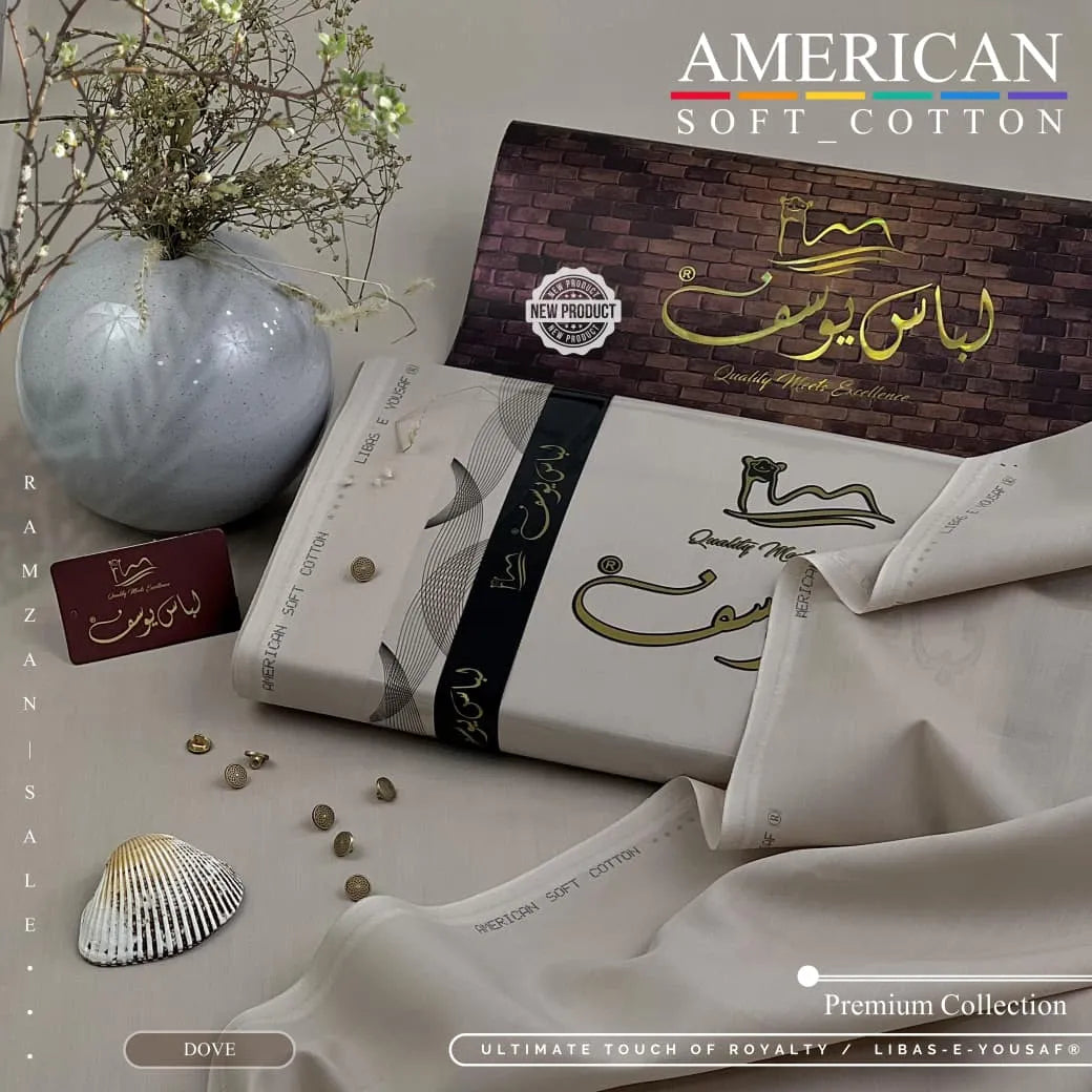 AMERICAN SOFT COTTON | UNSTITCHED | DOVE