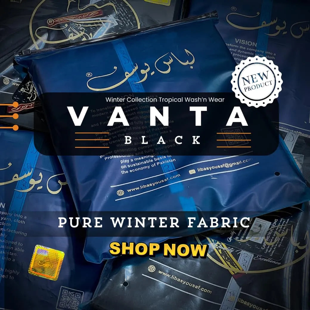 Vanta-Black Winter | Crafted by Libas e Yousaf | Tropical Wash & Wear