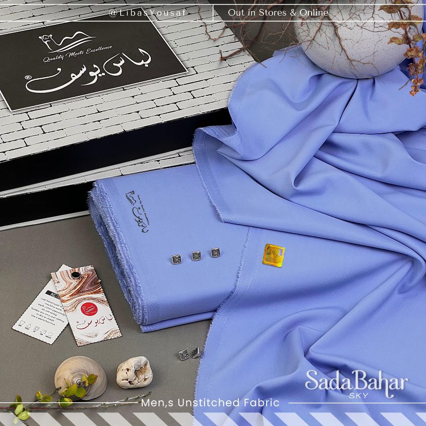 SADA BAHAR | Crafted by Libas e Yousaf | Wash & Wear | Four Season | Sky