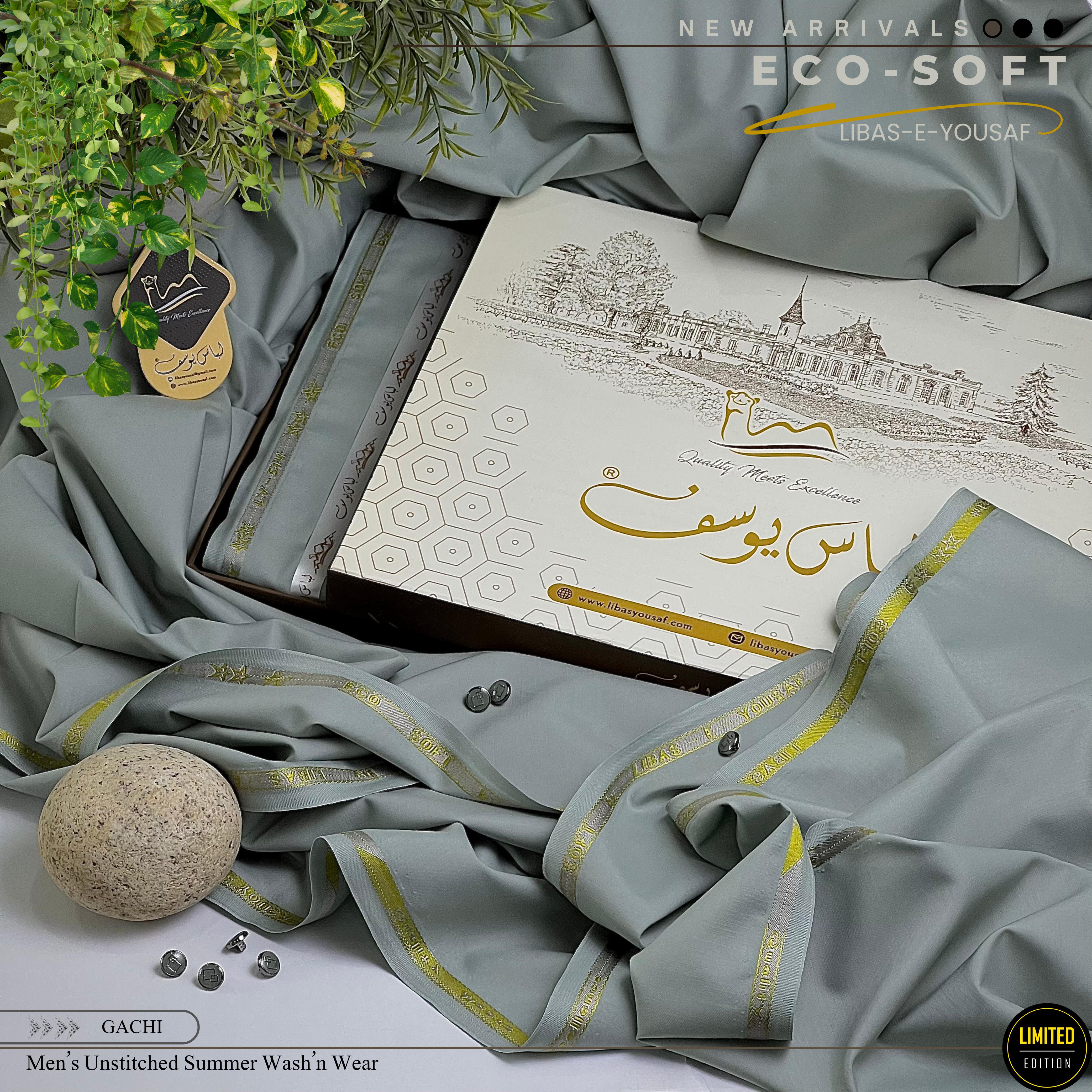 ECO SOFT Wash & Wear ( Unstitched ) Shalwar Kameez │ Gaachi