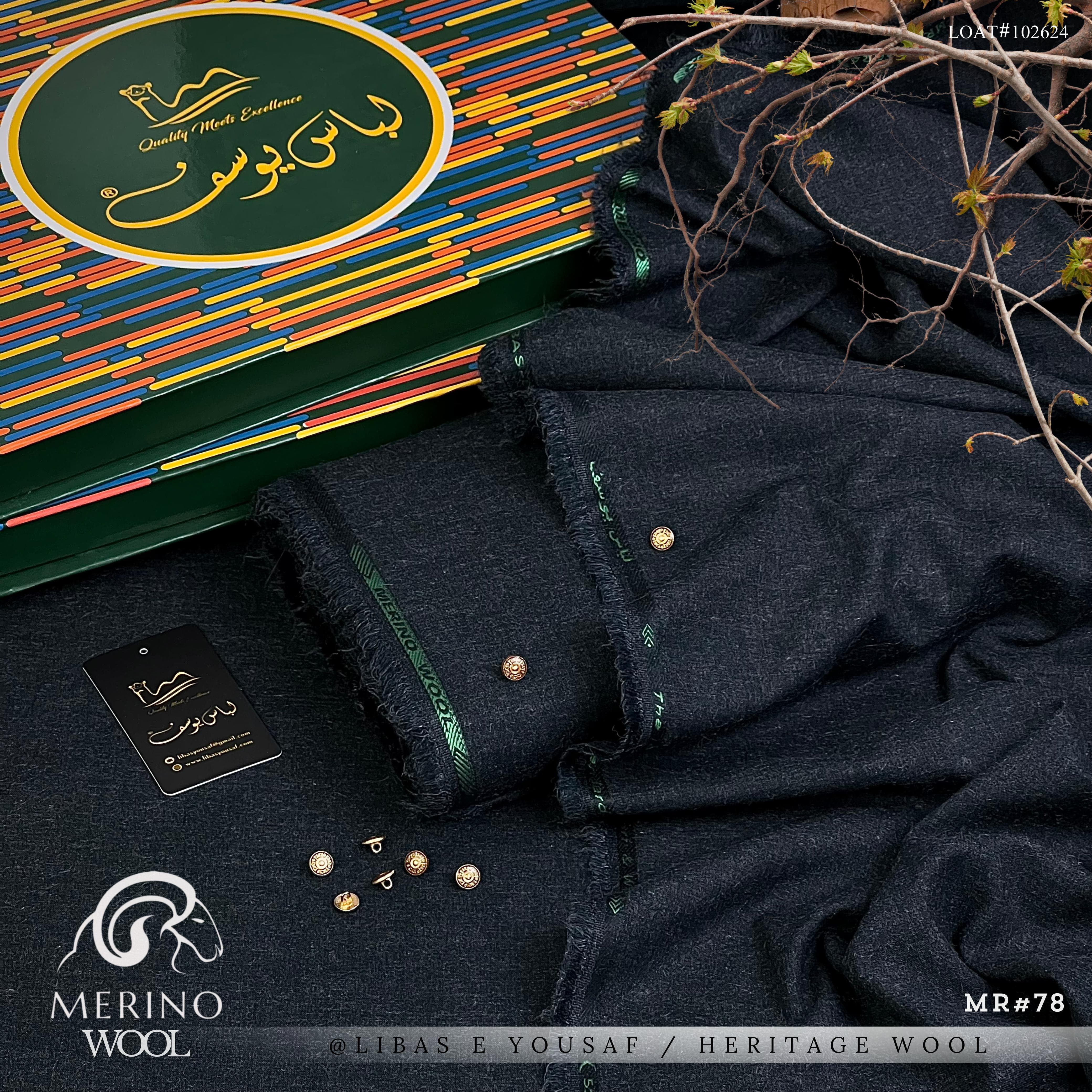 Marino Wool | Crafted by Libas e Yousaf | Shade MR-78