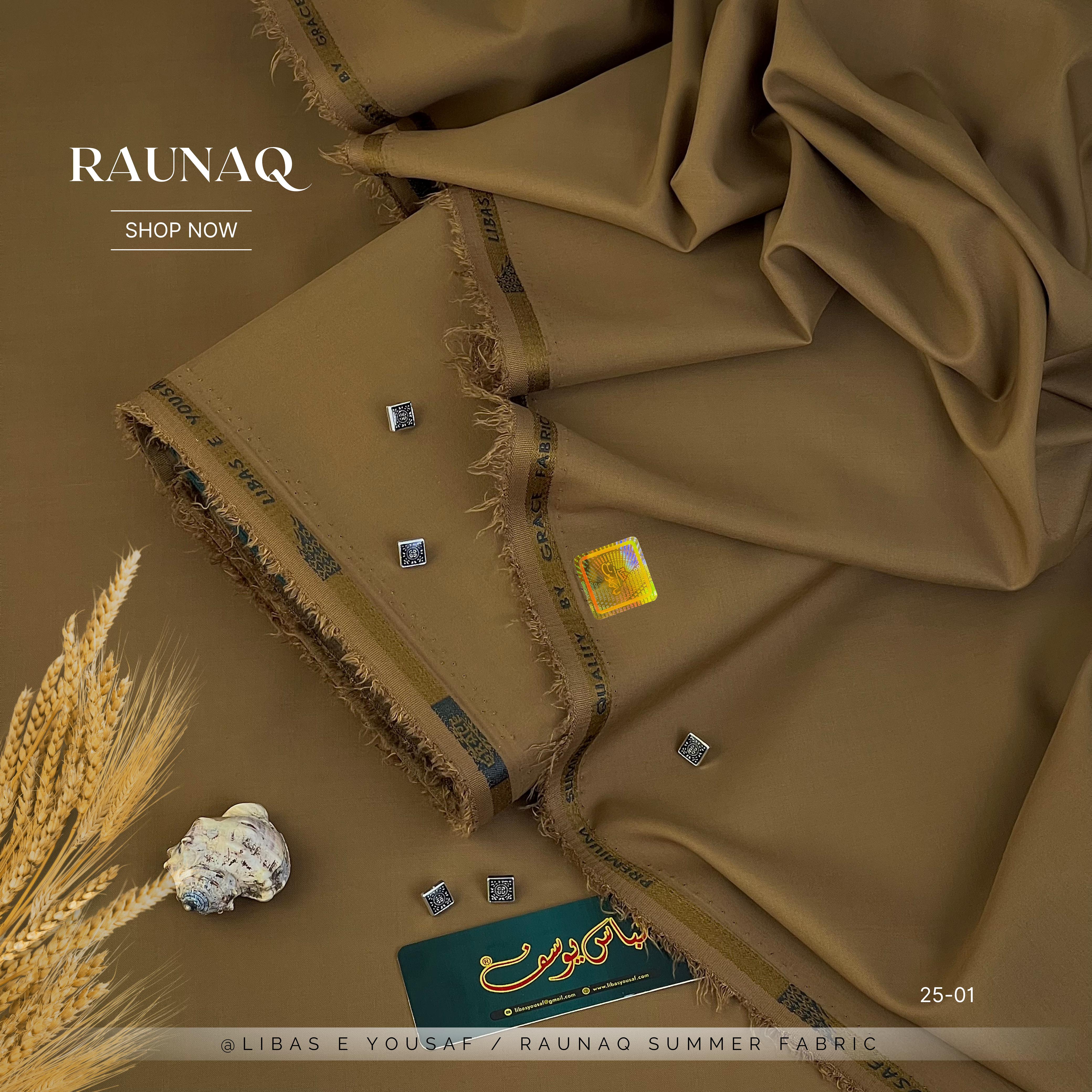 RAUNAQ Wash & Wear ( Unstitched ) ( Shade-01  ) ( Summer )