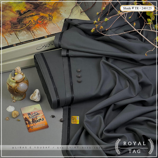 Royal Tag | Crafted by Libas e Yousaf | Wash & Wear | Summer | Iron Grey