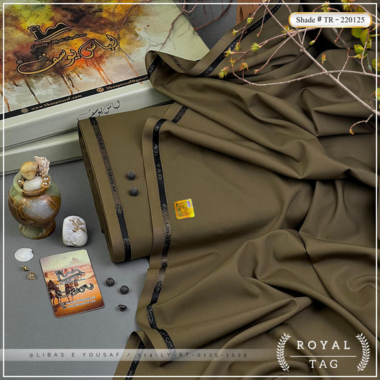 Royal Tag | Crafted by Libas e Yousaf | Wash & Wear | Summer | Peanut