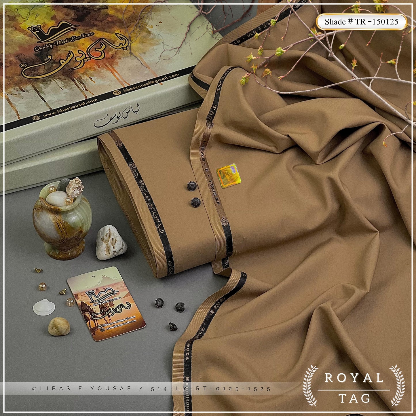 Royal Tag | Crafted by Libas e Yousaf | Wash & Wear | Summer | Cookie