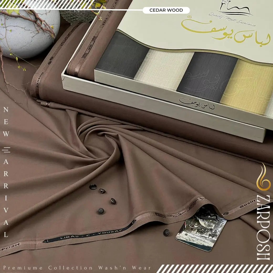 ZARPOSH | Crafted by Libas e Yousaf | Wash & Wear | Winter Season | Cedar Wood
