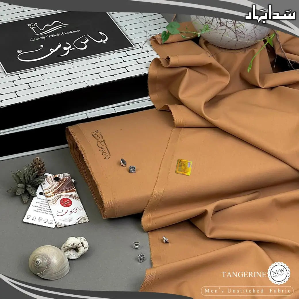 SADA BAHAR | Crafted by Libas e Yousaf | Wash & Wear | Four Season | Tangerine