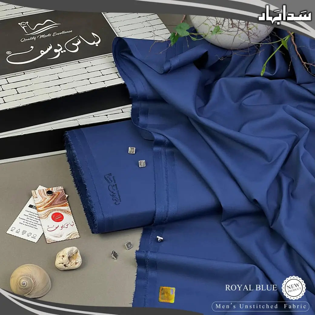 SADA BAHAR | Crafted by Libas e Yousaf | Wash & Wear | Four Season | Royal Blue