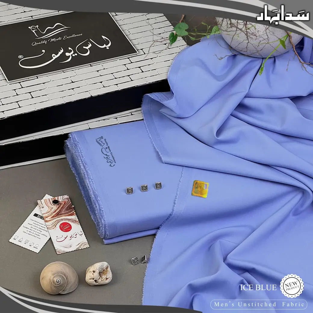 SADA BAHAR | Crafted by Libas e Yousaf | Wash & Wear | Four Season | Ice Blue