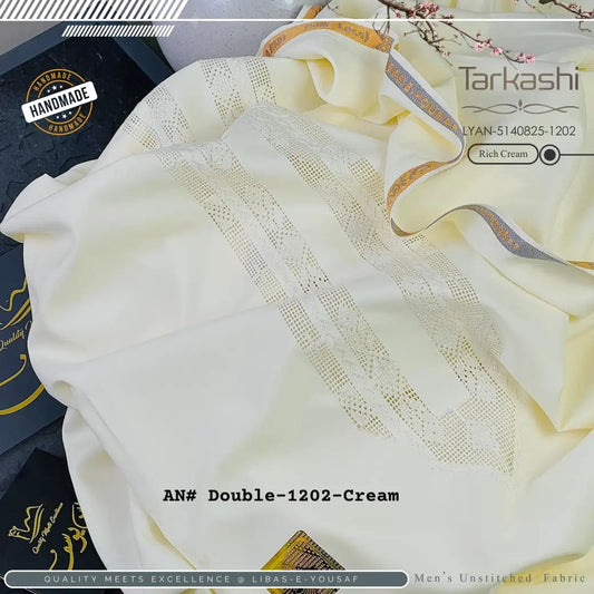 Butter Blend TarKashi | Crafted by Libas e Yousaf | Shade 1202 – Rich Cream