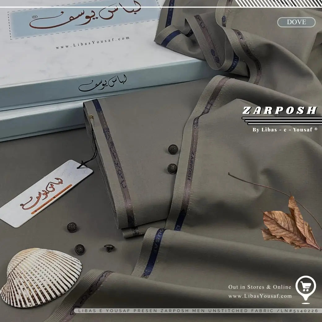 ZARPOSH | Crafted by Libas e Yousaf | Wash & Wear | Winter Season | Dove