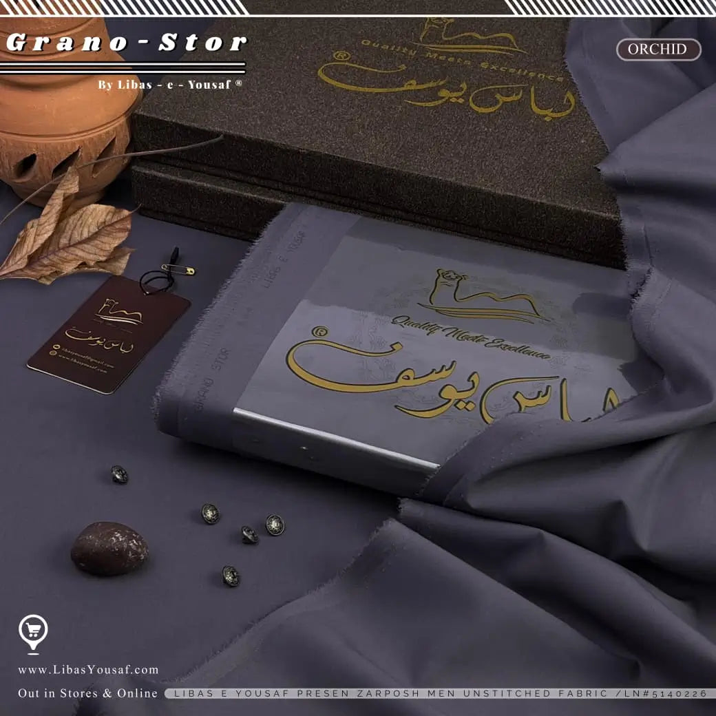 Grano Stor | Crafted by Libas e Yousaf | Wash & Wear | Winter Season | Orchid