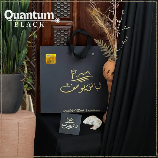 Quantum Black - Jet Black - Unstitched - Wash & Wear