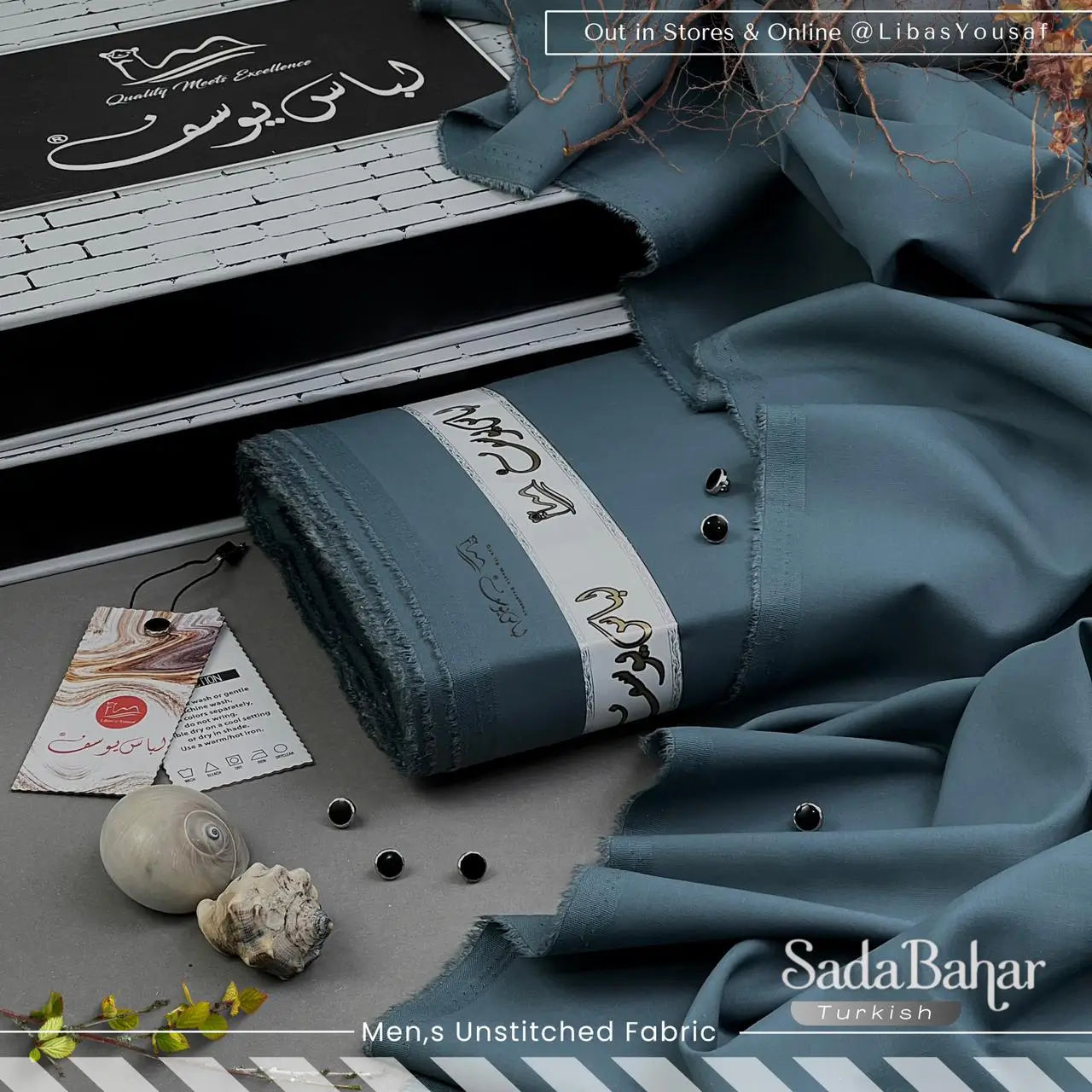 SADA BAHAR | Crafted by Libas e Yousaf | Wash & Wear | Four Season | Turkish