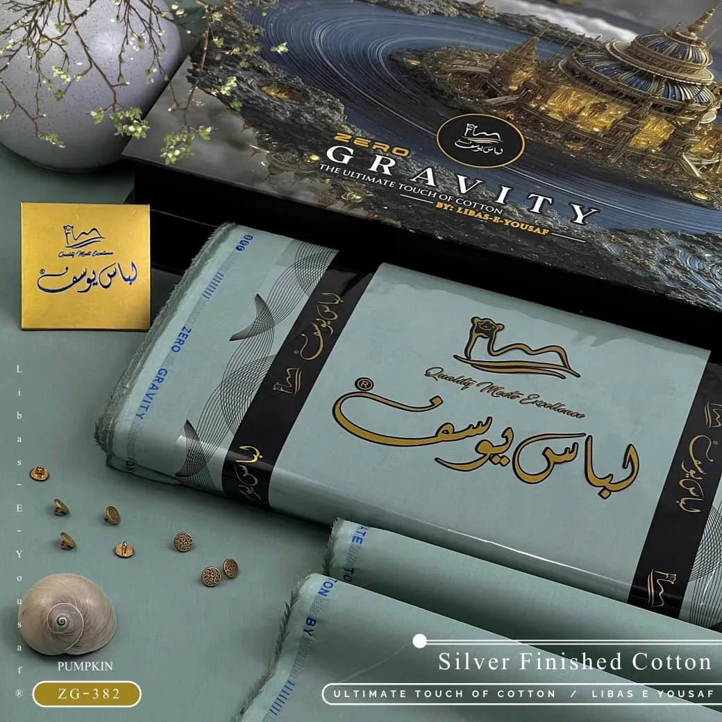 ZERO GRAVITY COTTON | Luxury Summer Unstitched Collection | Pumpkin