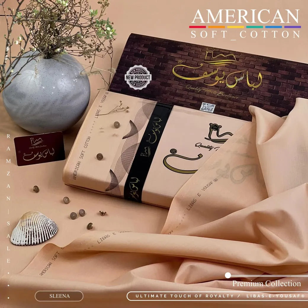 AMERICAN SOFT COTTON | UNSTITCHED | SLEENA