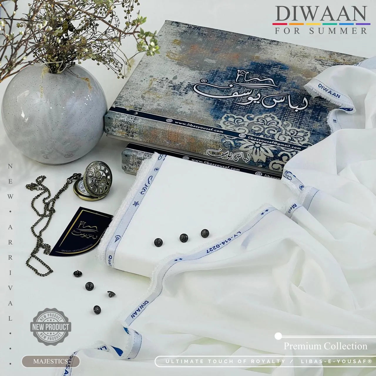 DIWAAN | Crafted by Libas e Yousaf | Wash & Wear | Summer | Majestic