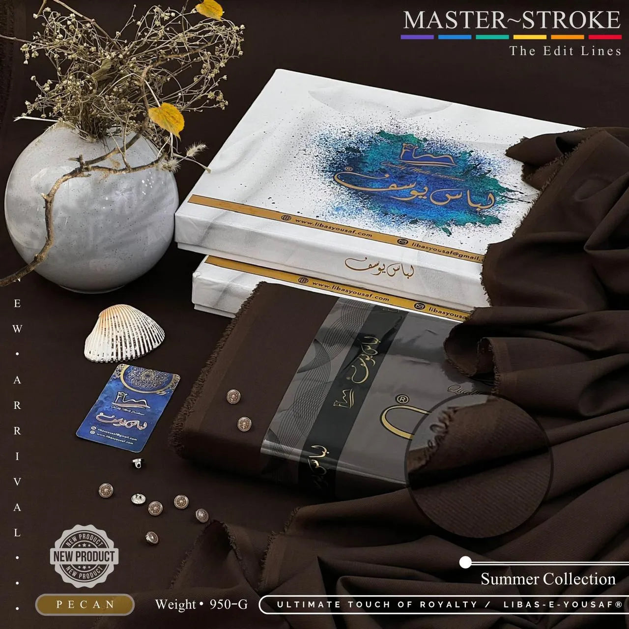 MASTER STROKE | By Libas e Yousaf | Wash & Wear | PECAN