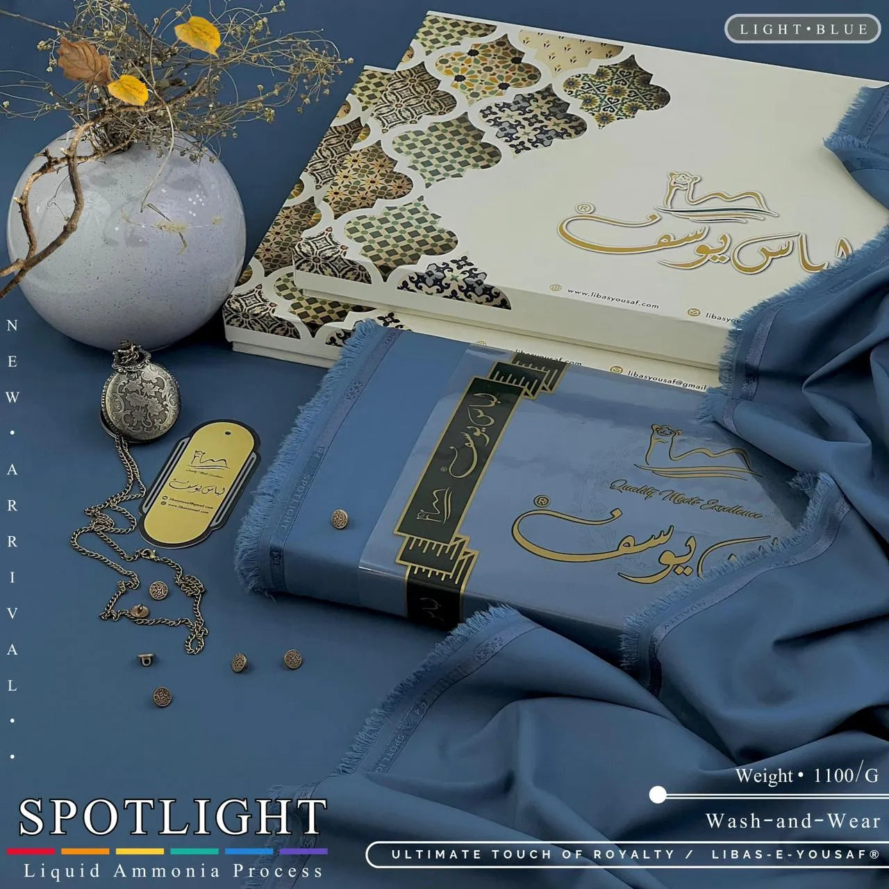 SPOTLIGHT | By Libas e Yousaf | Wash & Wear | Light - Blue