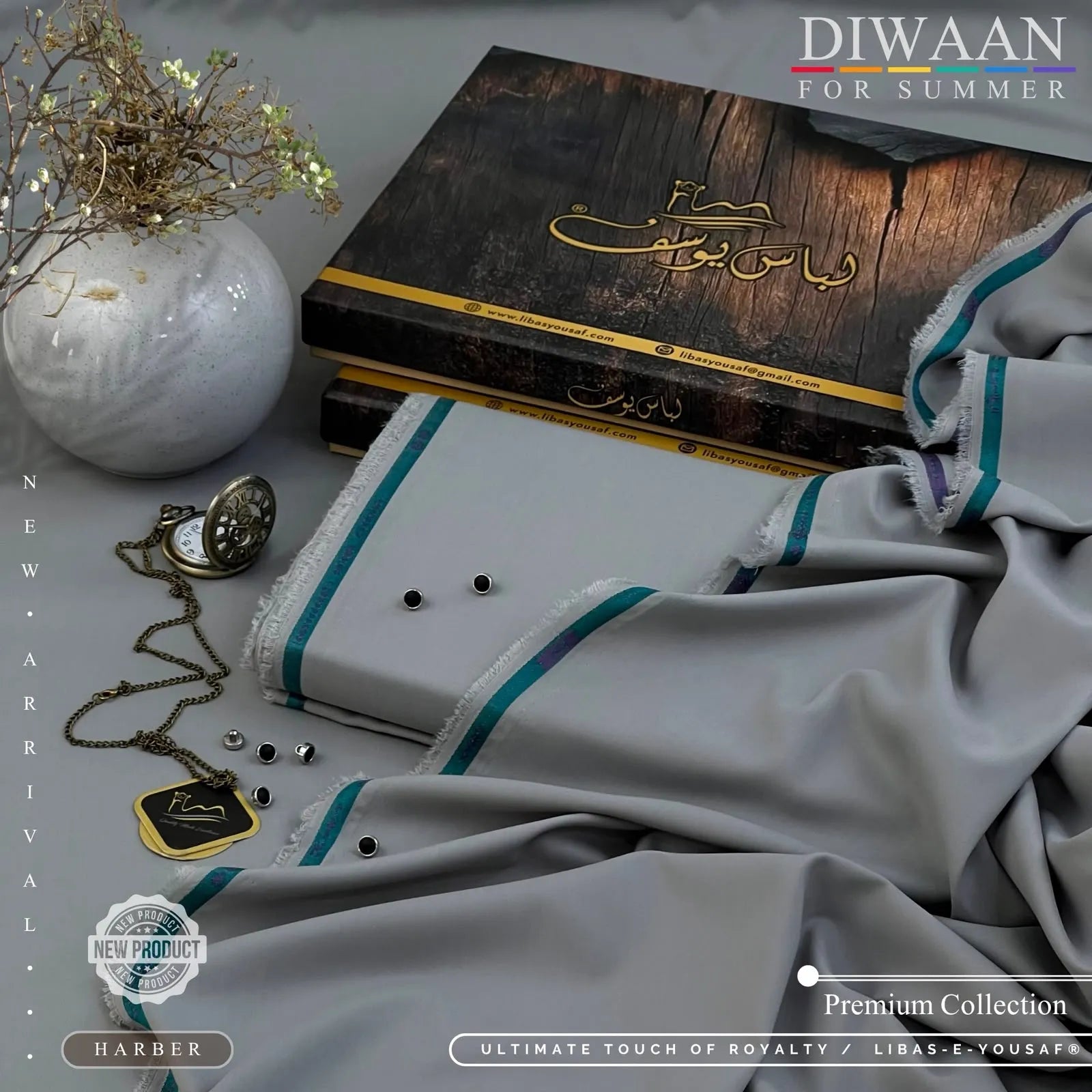 DIWAAN | Crafted by Libas e Yousaf | Wash & Wear | Summer | Harber