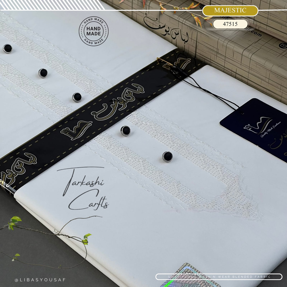 Tarkashi Four Seasons Wash'n Wear | Crafted by Libas e Yousaf | Majestic - 47515